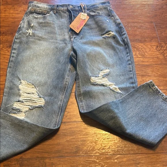 Vanilla Star
Juniors' 90s Distressed Cotton Straight-Leg Jeans 30/11 NWT - Picture 2 of 9